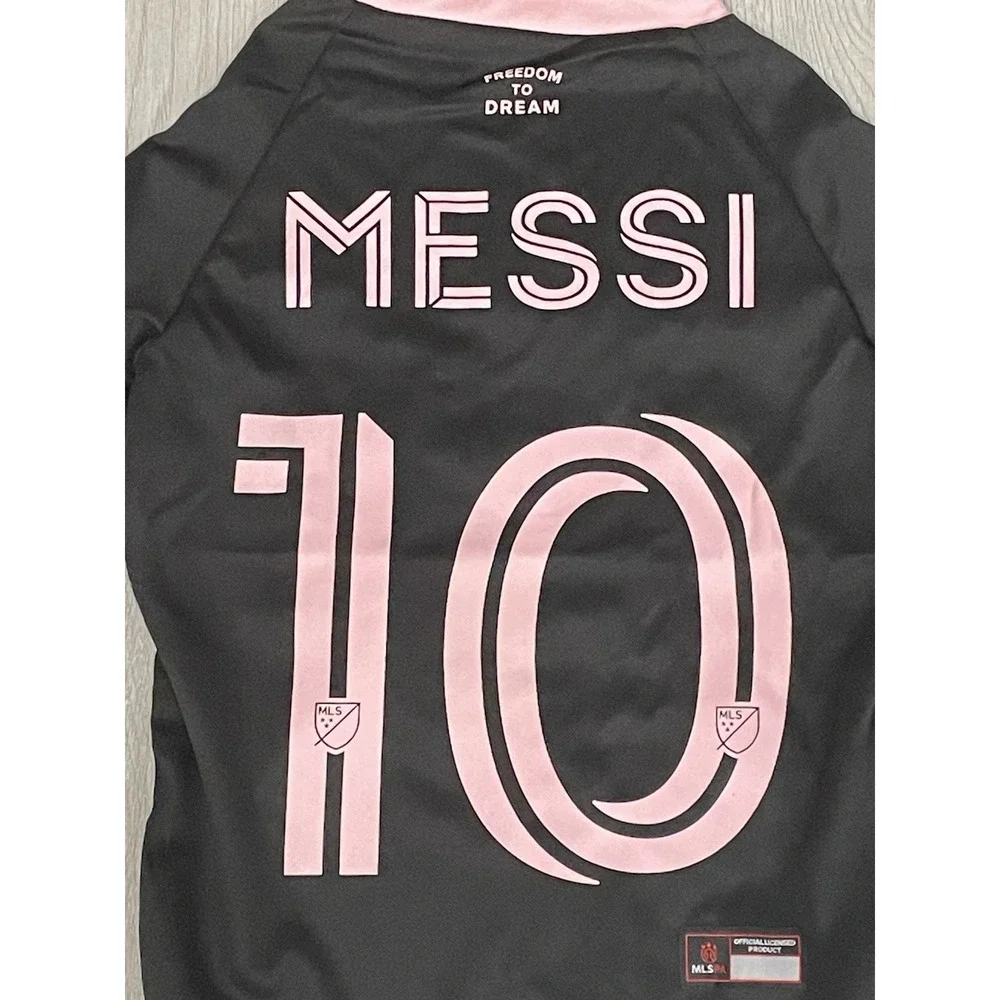 NEW‎ Official MLS Pet Jersey MESSI 10 Club Internacional Del Fultbol Miami - XL